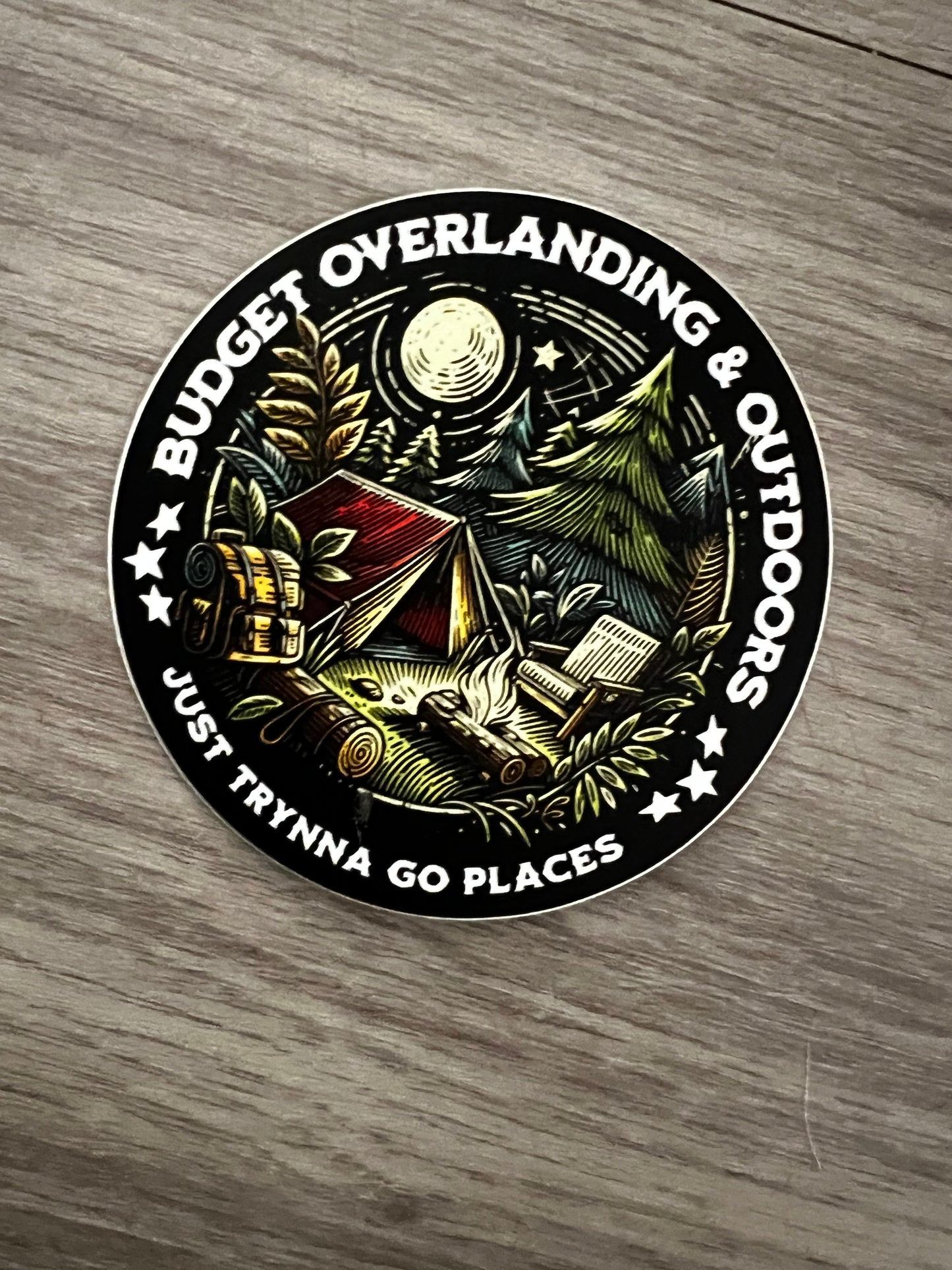 Budget Overlanding Sticker